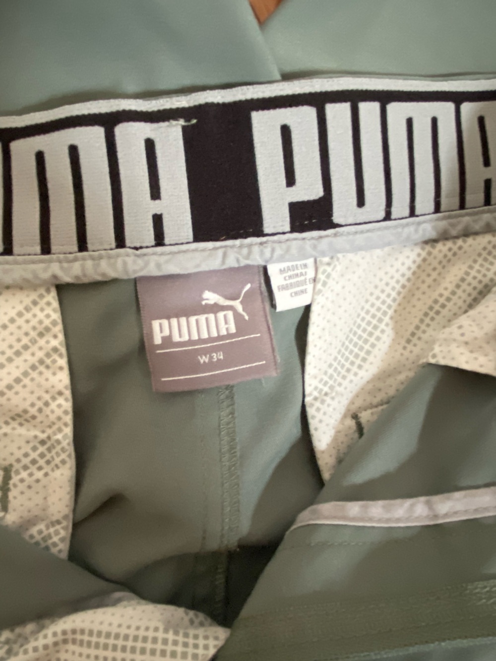 Puma Sage Green Golf Shorts